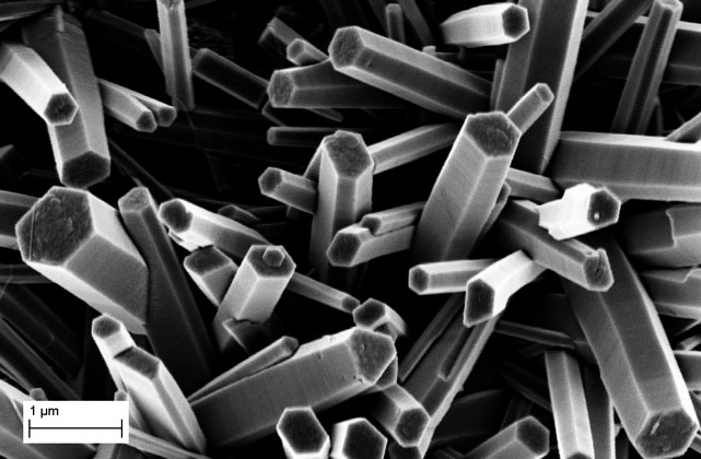 Nanoparticles of zinc oxide. Source: Claire Kunkle